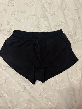 Old Navy Black Women's Athletic Drawstring Shorts - Lightweight